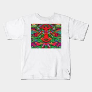 Interlocking ghosts red Kids T-Shirt